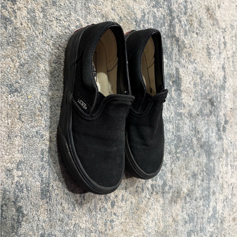 Vans Classic Black Canvas Slip-Ons